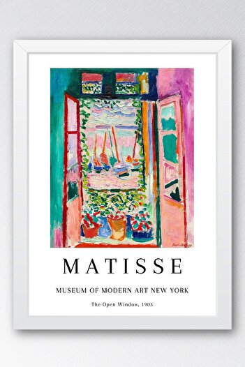 Saturn Henri Matisse the Open Window Framed Painting - Open Window - Eclectic Style Wall Decor