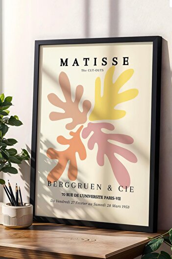 Saturn Henri Matisse the Cut-Outs Framed Painting - Eclectic Style Wall Decor