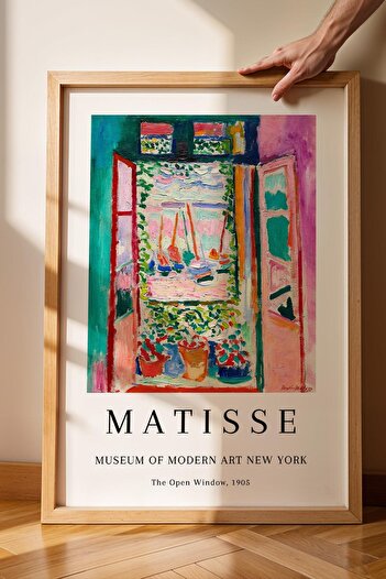 Saturn Henri Matisse the Open Window Framed Painting - Open Window - Eclectic Style Wall Decor