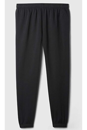 GAP V-Heritage 500382 Logo Fleece Jogger Ανδρικό παντελόνι από ύφασμα γαλλικής πετσέτας ΜΑΥΡΟ