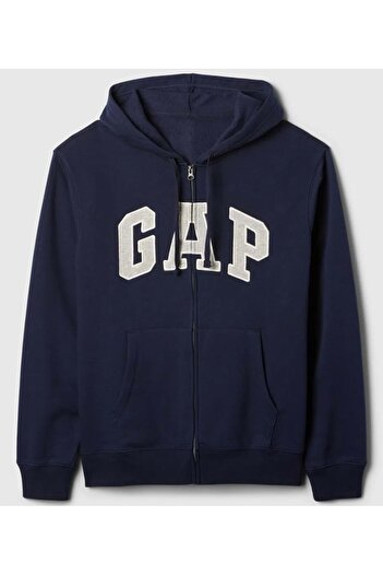 GAP V-Heritage Logo Fz 851516 Чоловічий худі з капюшоном і блискавкою СИНІЙ