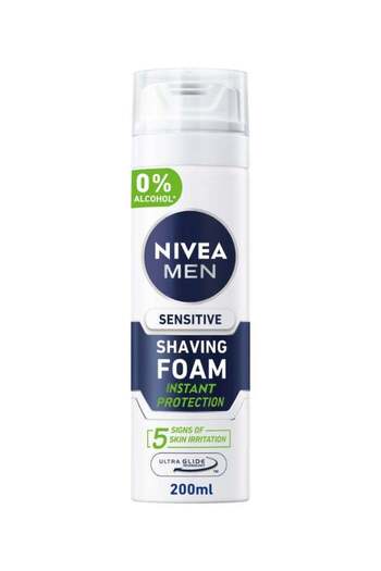 NIVEA Chamomile And Hamamelis Sensitive Shaving Foam For Men 200ml
