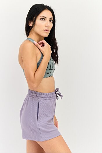 Nike Women Brand Logo Non-Padded Sports Bra, Grey