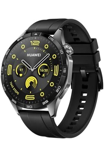 Huawei Watch GT 4 46mm Smartwatch, Upto 2-Weeks Battery Life, Dual-Band Five-System GNSS Positioning