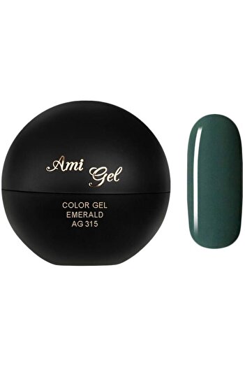 Ami Gel Gel Colorat - Soak Off Color Gel Emerald AG315 5gr - Ami Gel