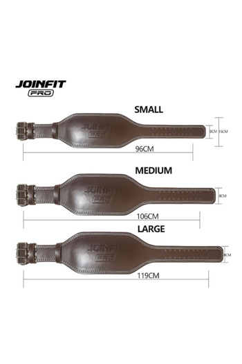 JOINFIT Pro Weight Belt Large (119 cm) Brown - Professional Fitness & Bodybuilding Belt