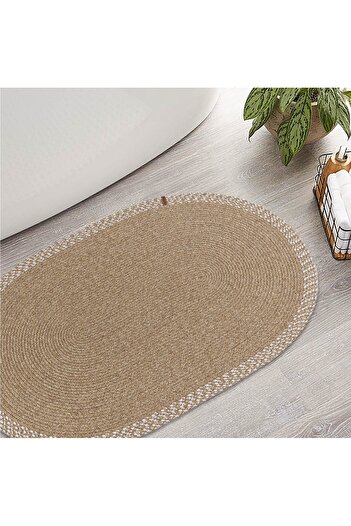 Homefesto Jute rug (80 x 120) Beige oval
