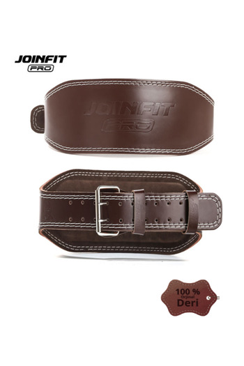 JOINFIT Pro Weight Belt Large (119 cm) Brown - Professional Fitness & Bodybuilding Belt