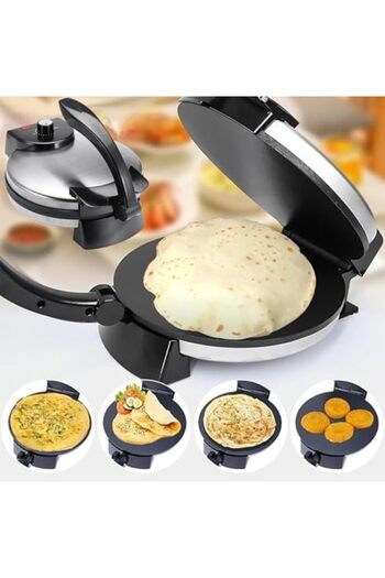 Generic Electric Stainless Steel Roti Press Tortilla maker 10 inch Non Stick
