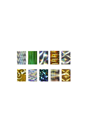 Ami Gel Set Folii Unghii pentru Transfer - Nail Art Abracadabra Foil Tip W3 Metallic Mix - Ami Gel