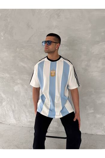 İLKCET MODA Argentina Oversize Unisex T-Shirt