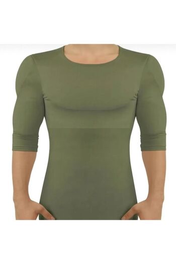 Fitmasterpro Ftimasterpro Muscle-Showing Athlete-Soldier Green Military Camouflage Khaki