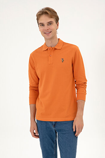 U.S. Polo Assn. Men's Regular Fit Polo Neck Copper Basic Sweatshirt 50313772-Vr182