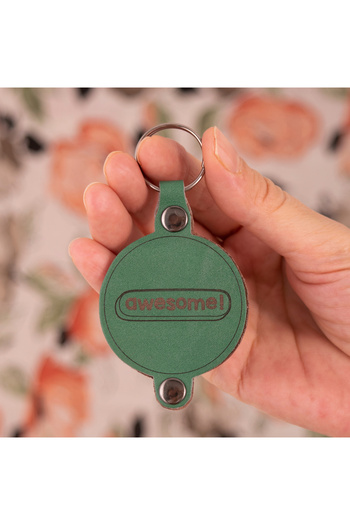 indispensablely Doodle Patterned Leather Keychain, Special Day Gift, Awesome Patterned Leather Keychain, Different Patterns