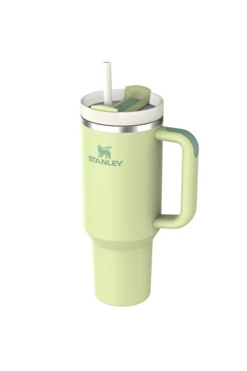 Stenley 40oz Fresh Green Insulated Tumbler with Handle & Straw – Travel Water Cup