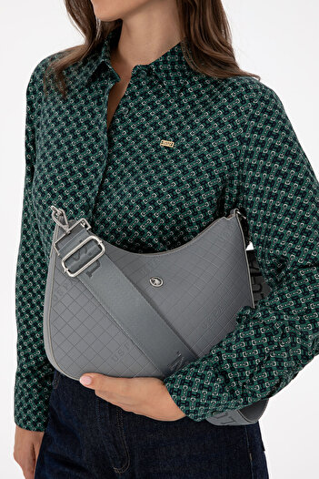 U.S. Polo Assn. Women's Gray Shoulder Bag 50317803-Vr080