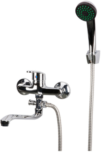 Evotools Aqua Bathtub Faucet Long Spout - Faucet length 230 mm Lever height 95 mm Connection distance 147