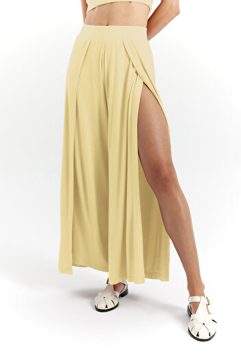 Simple Co. Soft Skin Touch Aera Slit Pants