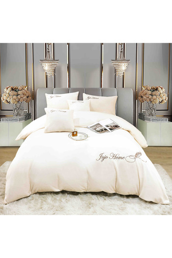 FIONNA.RO Short Thread Faux Rabbit Fur Bed Linen - Rabbit Cream