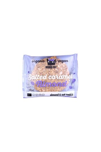 Kookie Cat Bio Cookie with Almonds and Salted Caramel Gluten-Free Vegan Kookie Cat 50 g