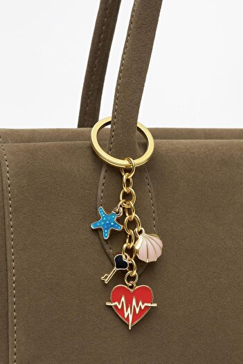 Çantacımstore Bag Charm Keychain Accessory Heart No: 1005