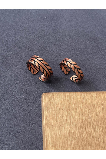 Rupen Kraft Handmade 100% Copper 2 Piece Design Ring Adjustable Copper Ring Unisex Copper Ring