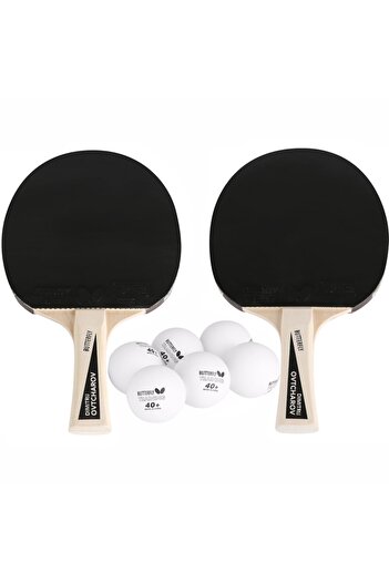 BUTTERFLY Set of 2 table tennis paddles + 6 balls (Dimitrij Ovtcharov)