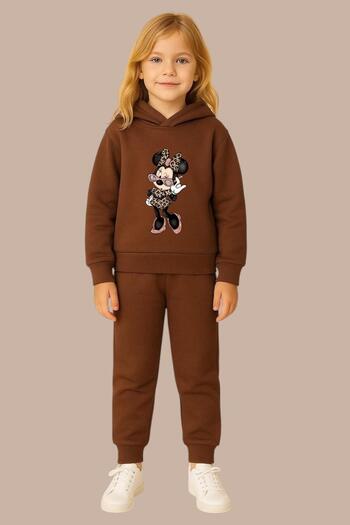 BENROMA Decorated Mici Printed 3 Thread Children's Tracksuit Set
