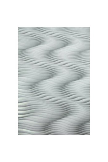 OEM Tablou Canvas Premium, Abstract textura valuri albe delicat, 35 x 50 cm