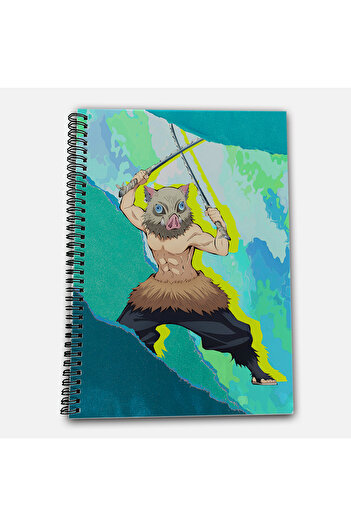 Define Moyas Demon Slayer Inosuke Unlined A4 School Notebook 72 Sheets Model 1
