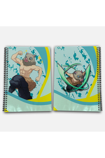Define Moyas Demon Slayer Inosuke Checkered A4 School Notebook 72 Sheets Model 3