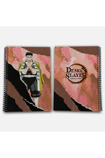 Define Moyas Demon Slayer Gyomei Striped A4 School Notebook 72 Sheets Model 1