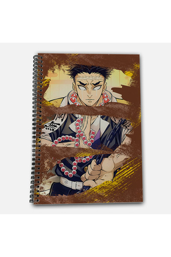 Define Moyas Demon Slayer Gyomei Striped A4 School Notebook 72 Sheets Model 2