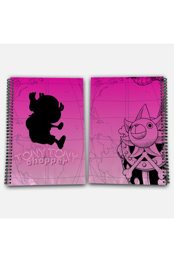 Define Moyas One Piece Chopper Striped A4 School Notebook 72 Sheets Model 2 - Straw Hat Series