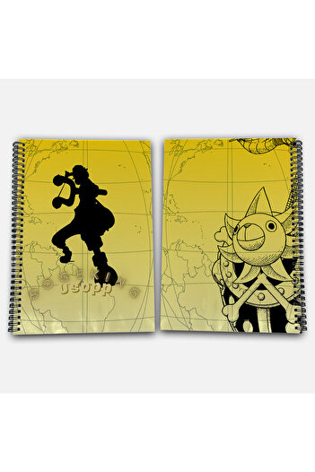 Define Moyas One Piece Usopp Striped A4 School Notebook 72 Sheets Model 2 - Straw Hat Series