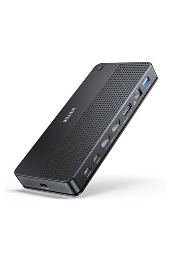 Unitek Dual 4K KVM Docking Station | 100W PD, USB 10Gbps, SD Card Black | D1103A01