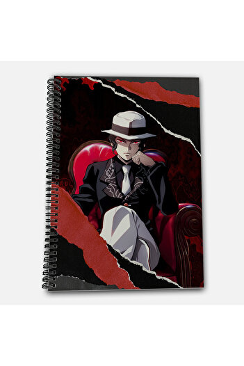 Define Moyas Demon Slayer Muzan Checkered A4 School Notebook 72 Sheets Model 1