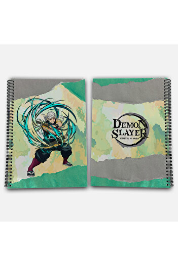 Define Moyas Demon Slayer Tengen Striped A4 School Notebook 72 Sheets Model 1
