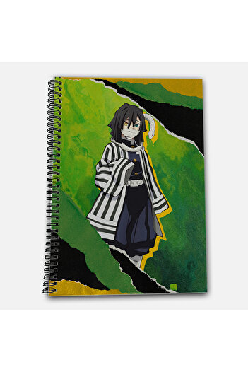 Define Moyas Demon Slayer Obanai Unlined A4 School Notebook 72 Sheets Model 1