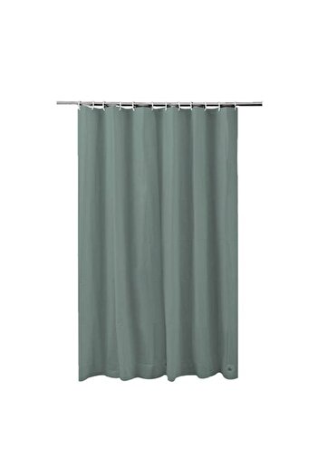 FRANDIS Textile Shower Curtain, Frandis, 180x200 cm, Polyester, Olive Green