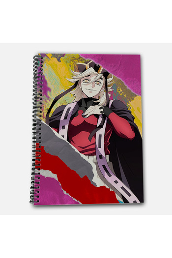 Define Moyas Demon Slayer Doma Striped A4 School Notebook 72 Sheets Model 1