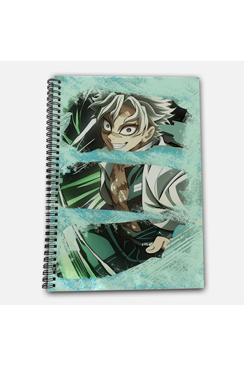 Define Moyas Demon Slayer Sanemi Checkered A4 School Notebook 72 Sheets Model 2