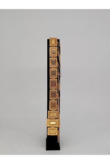 Generic 21k Gold Alternative Olive Branch Spike Belt