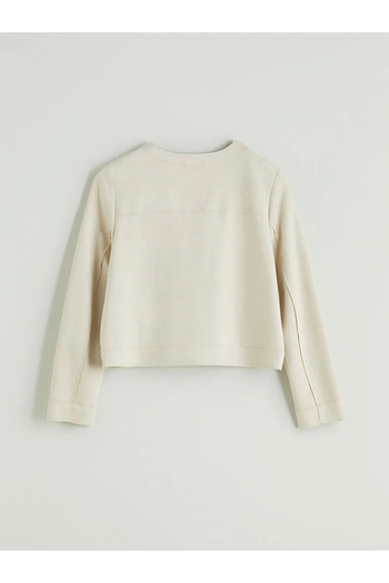 LC Waikiki Crew Neck Suede Look Women's Jacket