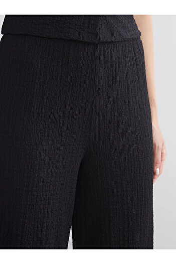 LC Waikiki Elastic Waist Textured Women's Trousers