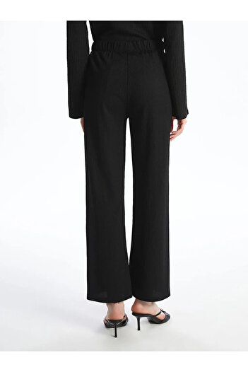 LC Waikiki Elastic Waist Textured Women's Trousers
