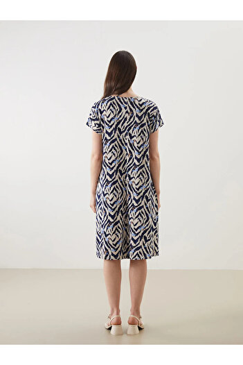 LC Waikiki Crew Neck Print Dress