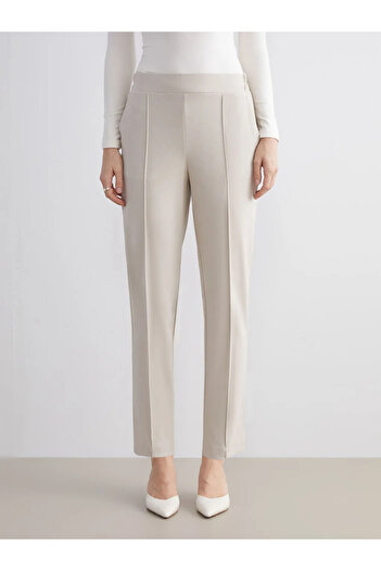 LC Waikiki Women's Cigarette Pants with Elastic Waist