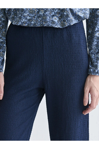 LC Waikiki Elastic Waist Textured Women's Trousers
