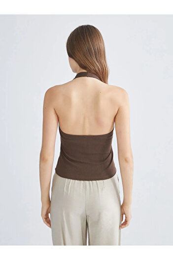 LC Waikiki Halter Collar Ribbed Women's Athlete